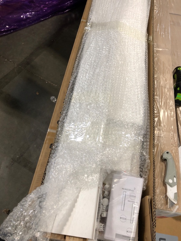 Photo 1 of ***Two Boxes***SMARTSTANDARD Bifold Door, for 24"x 80" Opening,Tempered Frosted Glass Closet Folding Barn Door with Hardware Kit, Water-Proof PVC Surface,Easy Install,White