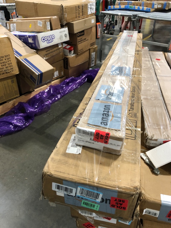 Photo 1 of ***Two Boxes***SMARTSTANDARD Bifold Door, for 24"x 80" Opening,Tempered Frosted Glass Closet Folding Barn Door with Hardware Kit, Water-Proof PVC Surface,Easy Install,White