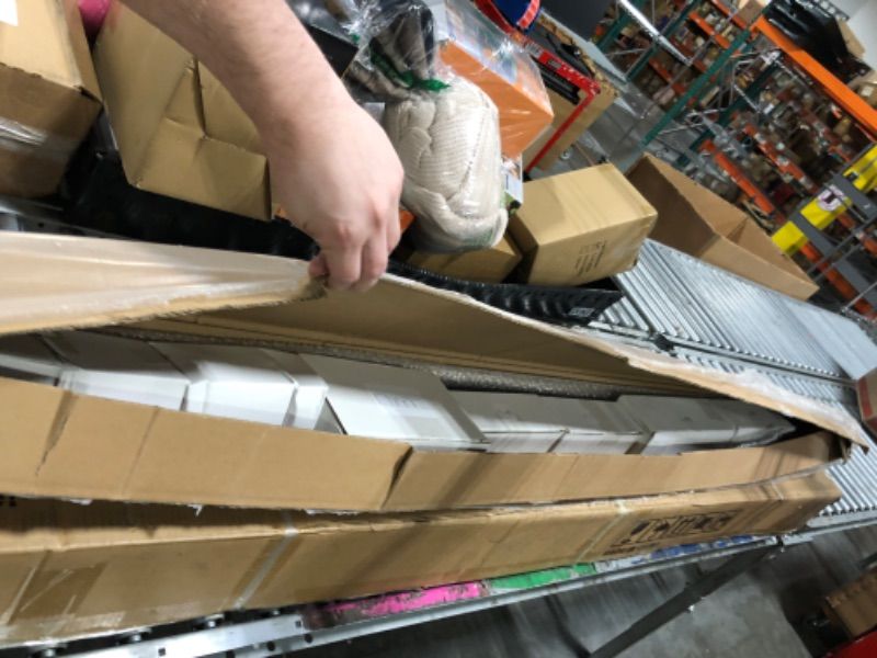 Photo 1 of ***Multiple Boxes*** ***Pick Up With Truck*** SmartStandard 36in x 96in Double MDF Sliding Barn Doors with 6.6FT Bypass Barn Door Hardware Kit, Save Space, Waterproof, Easy Install, Fit 60in-64in Openning, White