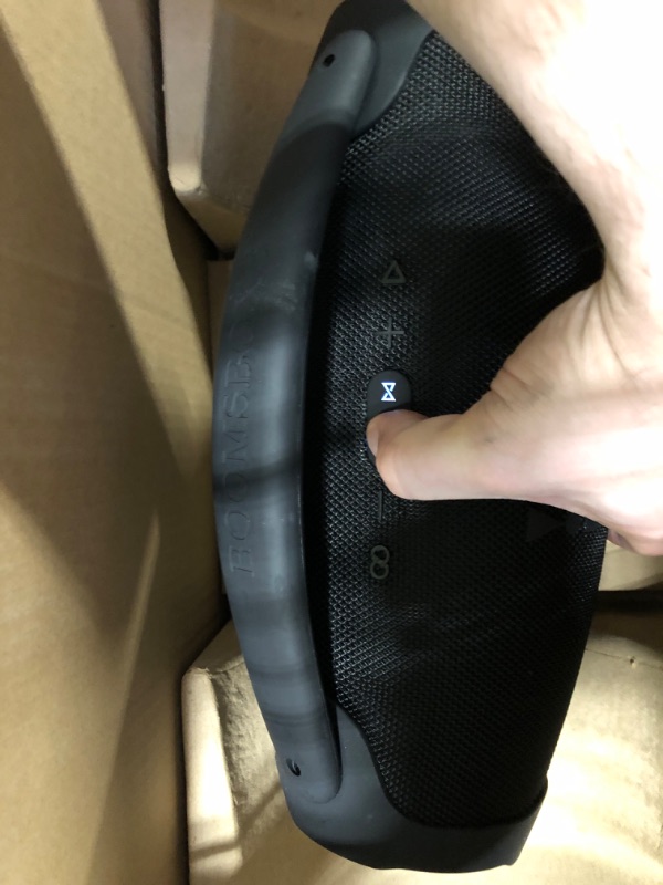 Photo 1 of ** MINOR DAMAGE MISSING THE L *** JBL Boombox 3 Black Portable Bluetooth Speaker with Massive Sound, Deepest Bass, IPX7 Waterproof, 24H Playtime, PartyBoost