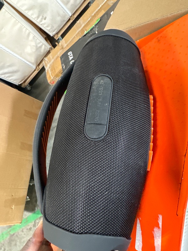 Photo 1 of ** MINOR DAMAGE MISSING THE L *** JBL Boombox 3 Black Portable Bluetooth Speaker with Massive Sound, Deepest Bass, IPX7 Waterproof, 24H Playtime, PartyBoost