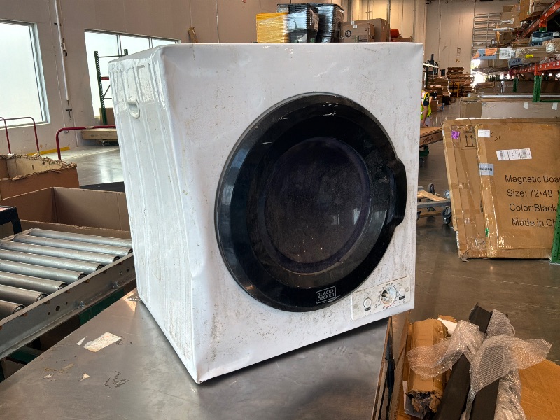 Photo 1 of [See Live Photos!] BLACK+DECKER BCED37 Compact Dryer for Standard Wall Outlet, Small, 4 Modes, Load Volume 13.2 lbs., White