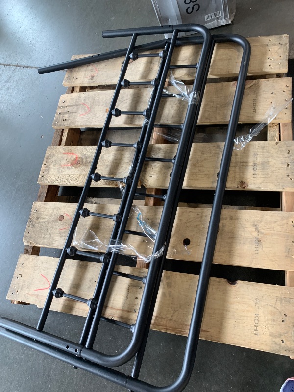 Photo 1 of ****Missing Hardware***zunatu Full Size Metal Platform Bed Frame/Victorian Style Headboard and Footboard/Steel Slat Support/Easy Assembly/No Box Spring Needed/Underbed Storage/Noise Free/Black