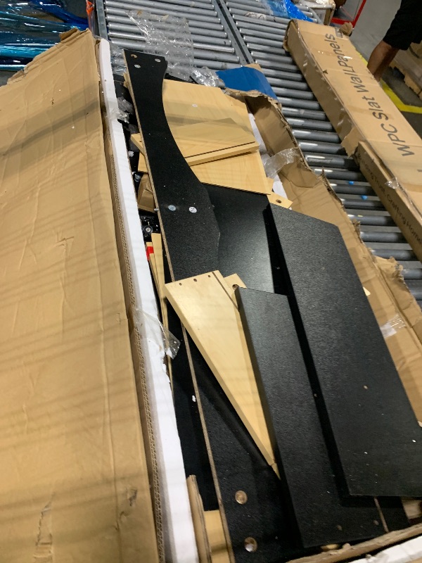 Photo 1 of ***Damaged Packaging*** ***Loose Hardware In Box*** Furmax Dresser for Bedroom, 6 Wood Dresser, Chest of Drawers, for TV up to 65 inch, TV Stand Storage Chest of Drawers for Hallway Entryway (Black)