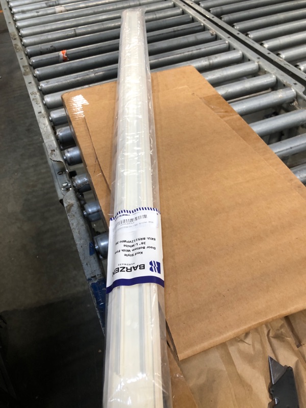 Photo 1 of *PARTIAL SET - See Clerk Notes*
2 Pcs 36 Inch Vinyl Replacement Door Bottom,1-3/4 Inch Wide Replacement Door Bottom with Vinyl Fins, Threshold Seal Bottom of Door Weatherstrip Kerf Weather Stripping for Bottom Door Exterior (White)