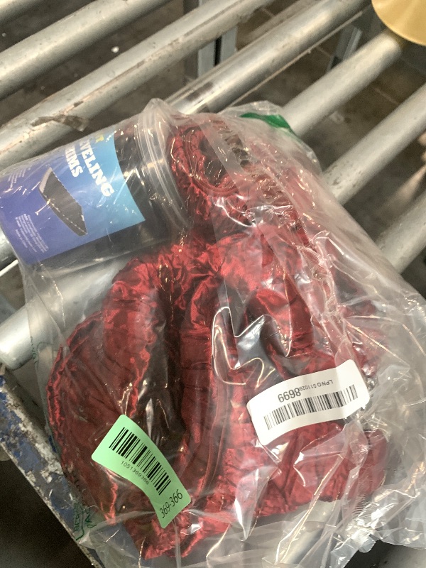 Photo 1 of **MISSING CHAIN*
Royal Designs, Inc. Cord & Chain Cover 4 ft Silk Type Fabric, Chandelier Pendant Lighting Chain & Cable Management, Touch Fastener, Burgundy - 4 Pack
