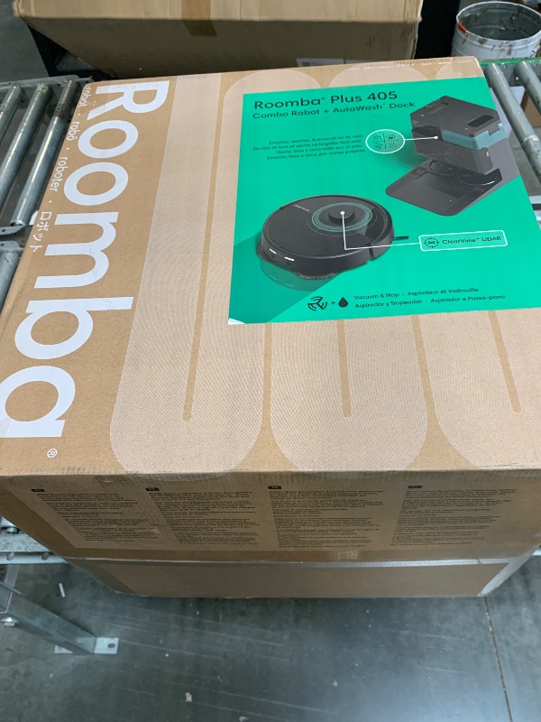 Photo 1 of ***UPDATED 6/5*** iRobot Roomba Plus 405 (G185) Combo Robot Vacuum & Mop with AutoWash Dock - Spinning Mop Pads, Self-Empties, Pad Washing & Drying, Self-Cleaning, Pad-Lift, LiDAR Navigation