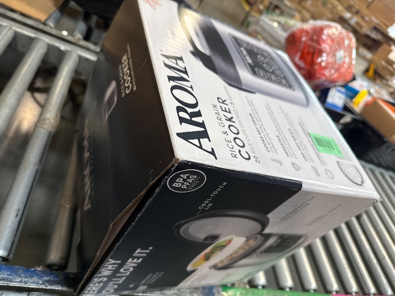 Photo 1 of *missing items**
Aroma Housewares 20 Cup Cooked (10 cup uncooked) Digital Rice Cooker, Slow Cooker, Food Steamer, SS Exterior (ARC-150SB),Black