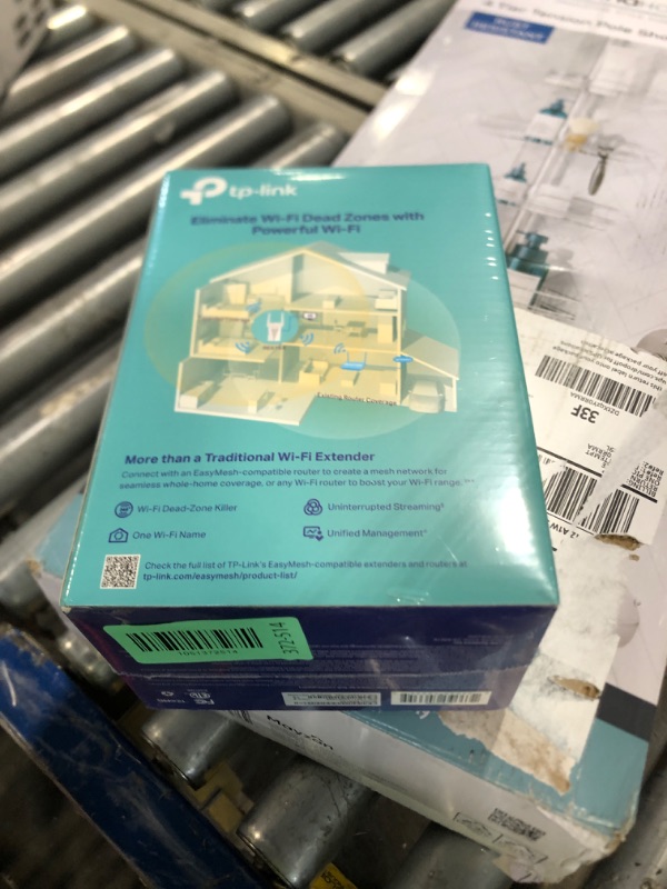 Photo 1 of ** factory sealed ** TP-Link RE615X AX1800 WiFi 6 Range Extender w/Ethernet Port | 1.8G Dual-Band Wireless Repeater Amplifier | Up to 2100 Sq. Ft., 64 Devices | Internet Signal Booster | APP Setup | EasyMesh Compatible