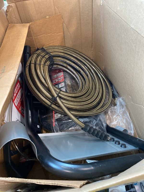 Photo 1 of ***INCOMPLETE — See photos for available accessories***Simpson 4400 PSI Gas Pressure Washer, 4.0 GPM Commercial Power Washer, Cold Water, 50' Hose, PowerShot, 49-State Compliant (PS60843) - Black