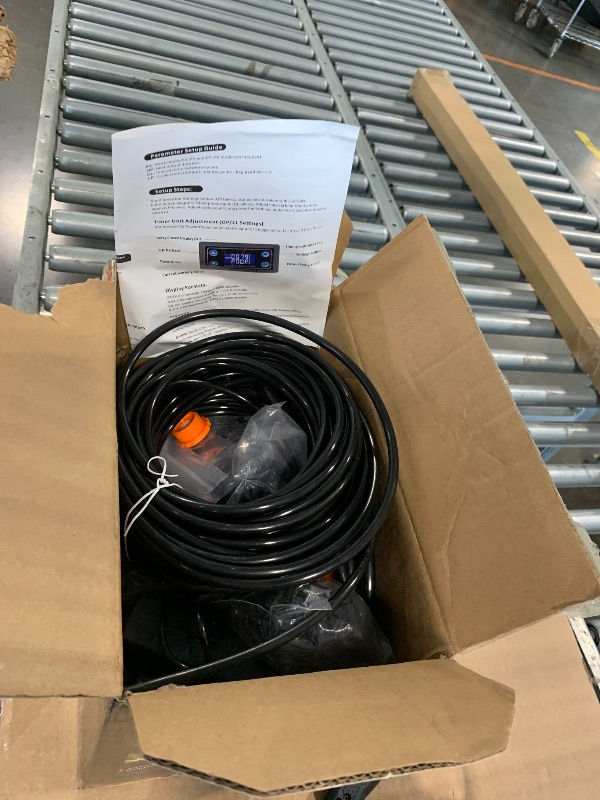 Photo 1 of *NON-FUNCTIONAL*
KHEARPSL Portable Misting System, Outdoor Misting Cooling System, Misters for Outside Patio, Greenhouse, Garden, Farm, with Booster Pump and 20 Nozzles, The Device Can Regular Intermittent Work