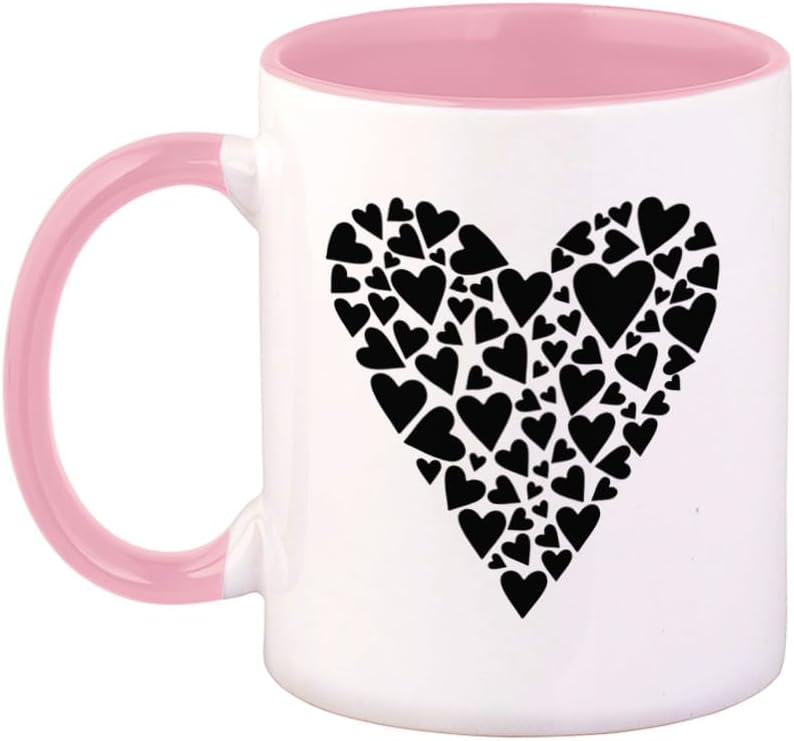 Photo 1 of
Style In Print Ceramic Coffee Mug 11 Ounces Heart Image Holidays and Occasions Valentines Day Pink Inner Handle Tea Cup Valentines Day Pink Inner Handle