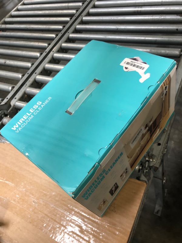 Photo 1 of **UNTESTED**
Cordless Vacuum Cleaner for Home, Powerful Stick Vacuum Cleaner with LED Screen and 3-Speed Suction, Rechargeable Vacuum Cordless, Lightweight Handheld Vacuum for Hard Floors Carpets Pet Hair, White