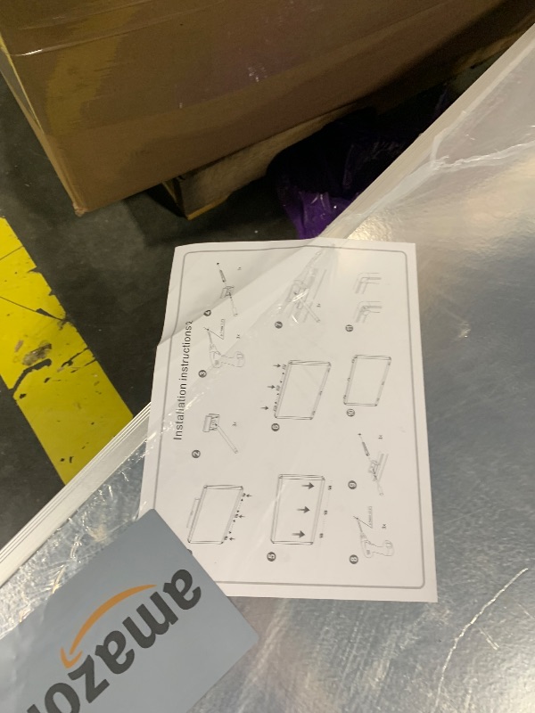 Photo 1 of *** BACK SIDE DAMAGED*** VIZ-PRO Large Magnetic Dry Erase White Board for Wall, 60 X 48 inches, Pack of 2, 5' x 4' Aluminum Framed Whiteboard with Marker Tray for School Office Home