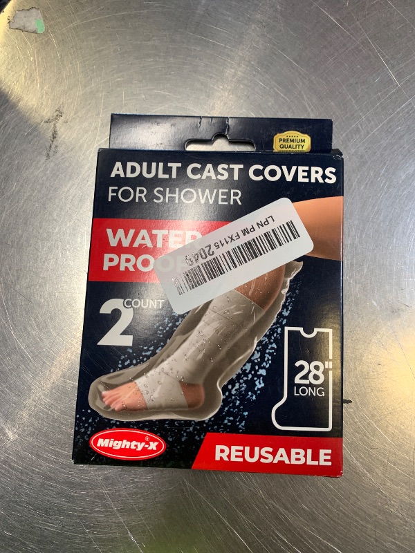 Photo 1 of 100% Waterproof Cast Covers for Shower Leg - 2pk - Tight Seal - Reusable Adult Half Leg Cast Protectors - Knee, Ankle, Foot - After Surgery Bandage and Dressing Cast Bag for Wounds and Burns