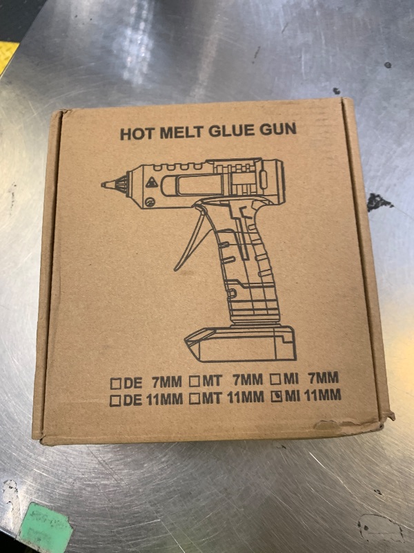 Photo 1 of 100w Cordless Hot Melt Glue Gun Compatible with Milwaukee M18 18V Battery for DIY Crafter, Home Repairs, Arts & Crafts, Holiday Decor & Floral Arrangements with 20pcs 11x150mm Glue Sticks (No Battery)