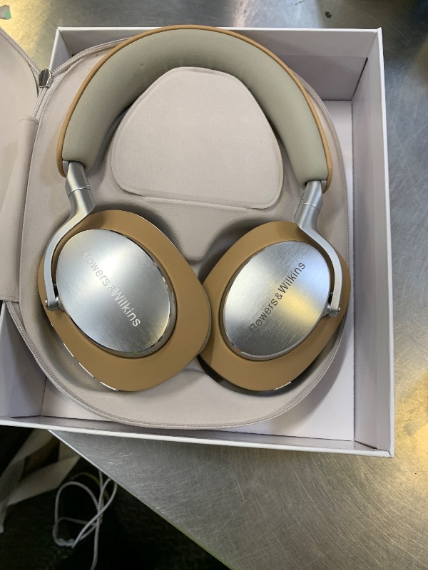 Photo 1 of Bowers & Wilkins Limited Edition Px8 Over-Ear Bluetooth Headphones, Advanced Active Noise Cancellation Wireless Headphones, Luxurious Materials, 30-Hr Battery Life, 15-Min Quick Charging, Tan