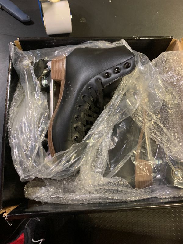 Photo 1 of Bont Roller Skates - LowCut Quadstar Speed Skating - Roller Skates - Indoor and Outdoor - 100% Leather BLACK (Bont 7.5)