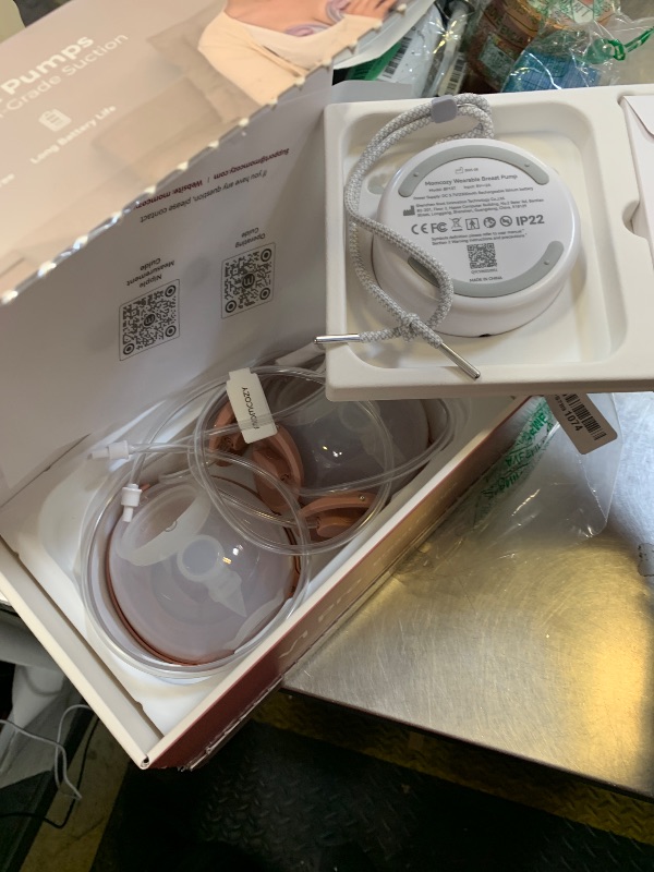 Photo 1 of Momcozy Breast Pump V1 Pro Hospital-Grade, Hands-Free & Portable Wearable Pump, Upgraded Electric Pump with 3 Fine-Tuned Rhythms|15 Levels, Come with Leak-Proof DoubleFit Flange, Cozy Red.LPNPMFS7891074