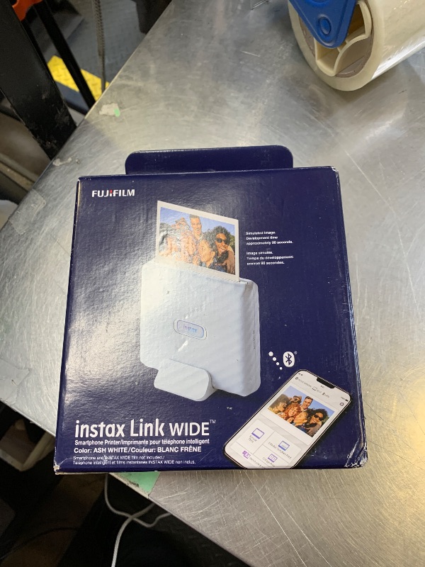 Photo 1 of Fujifilm Instax Link Wide Printer - Ash White