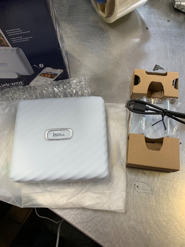 Photo 1 of Fujifilm Instax Link Wide Printer - Ash White