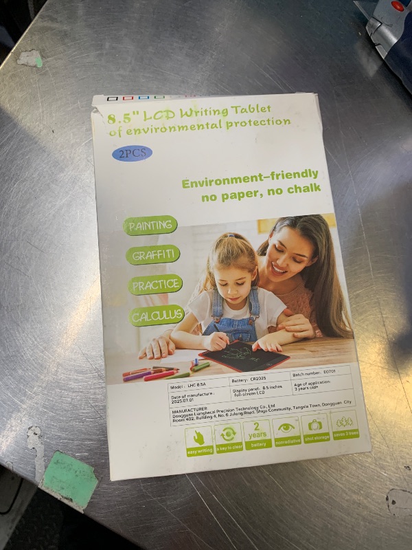 Photo 1 of [2 Pack] Genialba LCD Writing Tablet 8.5-Inch Colorful Doodle Board, Toddler Learning Educational Toys Gifts for 3-8 Years Old Girls and Boys, Electronic Drawing Pad for Kids (Pink&Blue)