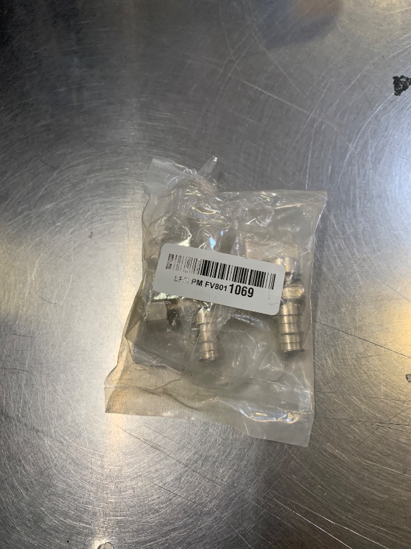 Photo 1 of 1/4 Turn Angle Stop Valve, 1/2" Expansion Pex F1960 X 3/8" OD Compression For Toilets And Faucets (Pack of 2)