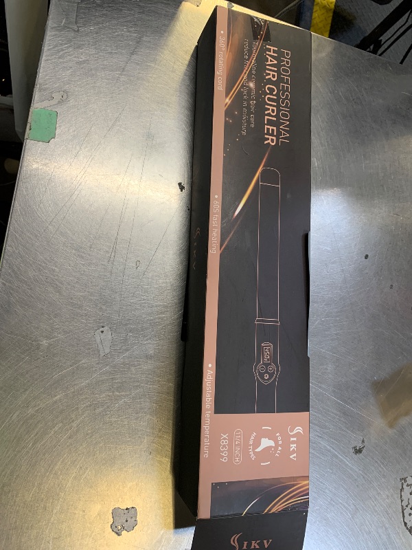 Photo 1 of 1 1/4 Inch Curling Wand Ceramic Long Barrel,1.25 Inch Curling Wand Iron for Long Hair,Dual Voltage Hair Curling Wand