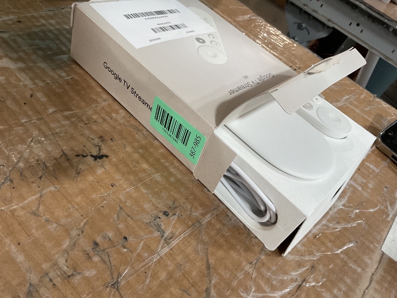 Photo 1 of Google TV Streamer 4K - Fast Streaming Entertainment on Your TV with Voice Search Remote - Watch Movies, Shows, Live TV, and Netflix in 4K HDR - Smart Home Control - 32 GB of Storage - Porcelain