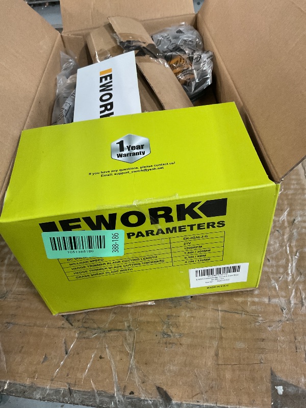 Photo 1 of (please see all images) Cordless Hedge Trimmer & Grass Shears 2-in-1 Handheld Small Electric Bush Trimmer with 2x2.0Ah Battery and Charger