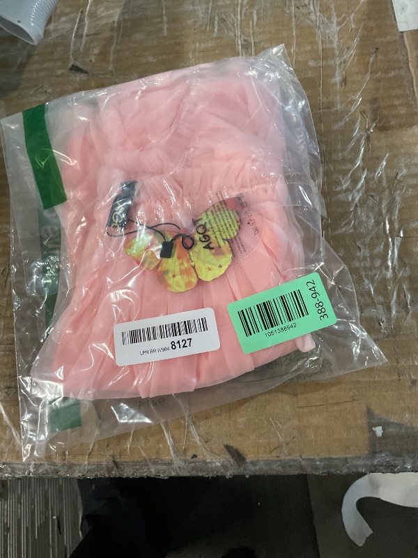 Photo 1 of (BAGGED) (USED/FAIR) (9-12) AGQT Baby Girls Tutu Dress Sleeveless Toddler Infant Tulle Tutu Dresses Birthday Party Flower Wedding Layered Lace Mini Layers Dress Light Pink Size 9-12 Months