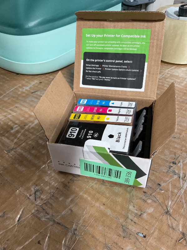 Photo 1 of (Latest Chip) 910XL Ink Cartridges for HP Printers, Compatible Replacement for HP 910 Ink Cartridges 910 XL to Work for HP Officejet Pro 8010 8020 8022 8015 8025 8035 Printer (High Yield, 4 Pack)