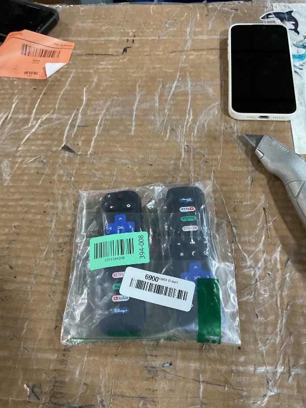 Photo 1 of (Pack of 2) Replacement Remote Control Only for Roku TV, Compatible for TCL Roku/Hisense Roku/Onn Roku/Sharp Roku/Element Roku/Westinghouse Roku/Philips Roku Smart TVs (Not for Roku Stick and Box)