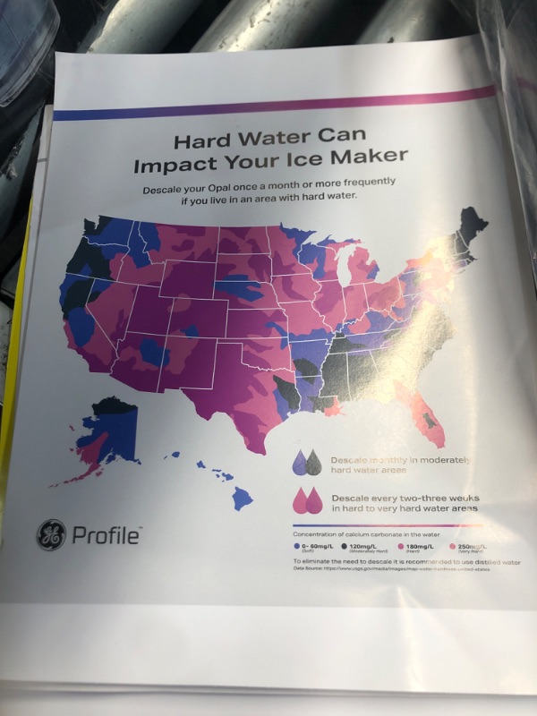 Photo 1 of (used)(minor damage) GE Profile Opal 2.0 XL with 1 Gallon Tank, Chewable Crunchable Countertop Nugget Ice Maker, Scoop Included, 38 lbs in 24 Hours