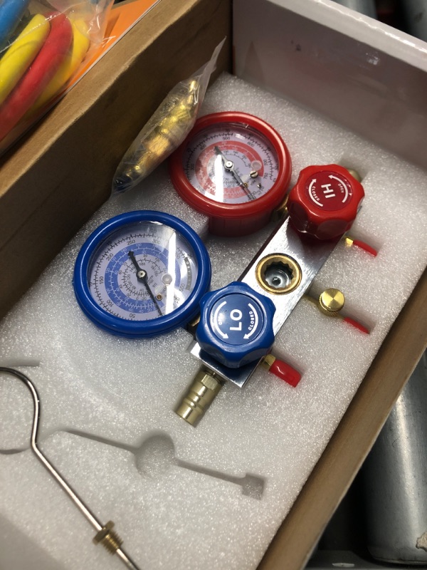 Photo 1 of (used)(please see all images) BACOENG 3.6CFM AC Vacuum Pump and Gauge Set - Home Mini Split Vacuum Pump Kit for R410A Refrigerants -