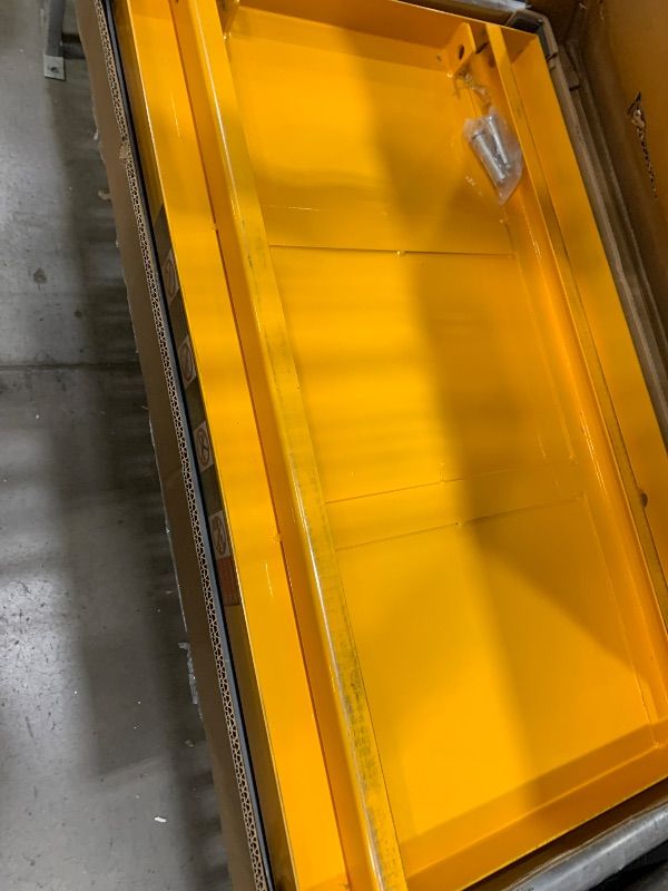 Photo 1 of *************INCOMPLETE ITEM, THIS IS ONLY CARTON B, MISSING CARTON A**************
Hydraulic Lift Table Cart 1100 LBS, Lift Table Capacity 35.5" Lifting Height, Manual Single Scissor with 4 Wheels and Non-Slip Pad Thickness 3 mm for Material Handling and