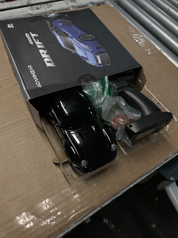 Photo 1 of ***(PARTS ONLY/MAJOR DAMAGE/ NON FUNCTIONAL)***ACAMMZAR RC Drift Car, 1:24 Remote Control Car for Kids, 20KM/H 4WD High Speed RC Cars with Lights, Extra Racing Tires, Vehicle for Adults Boys Girls, Black