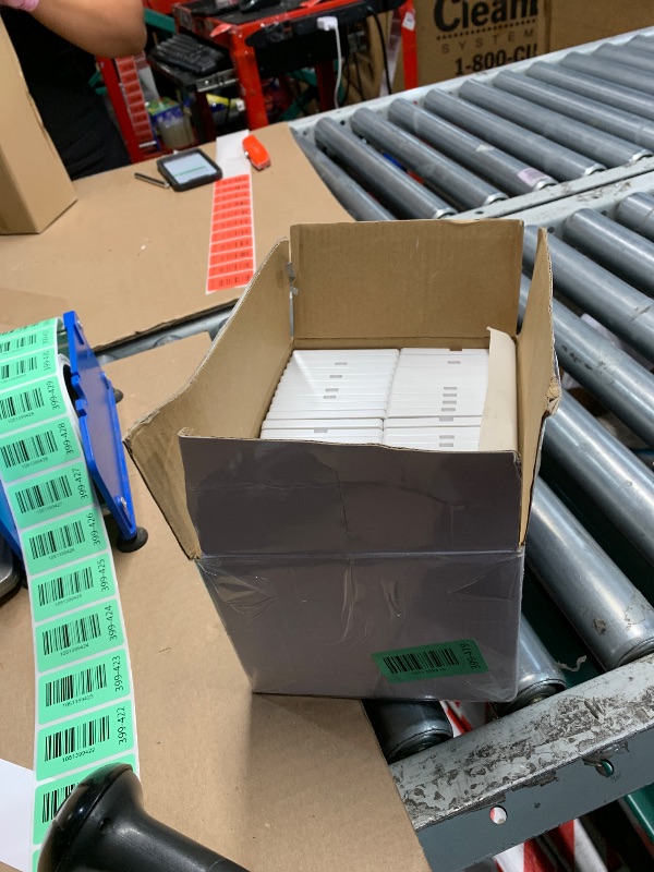 Photo 1 of (50 Pack) BESTTEN USWP6 Matte Snow White Screwless Wall Plate, 1 Gang Switch Plate, Decorator Receptacle Outlet Cover, H4.69” x W2.91”, UL Listed