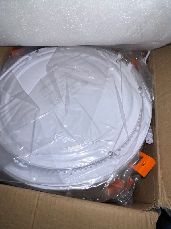 Photo 1 of ***LIKE NEW/OPEN BOX***
JARLSTAR 8 Inch LED Recessed Light with Junction Box, 8Pack Ultra Thin LED Recessed Lighting.6000K Daylight, No Dimmable,18W 8" Recessed Ceiling Canless Wafer Downlight.Slim Can-Killer Lights,CRI80+
