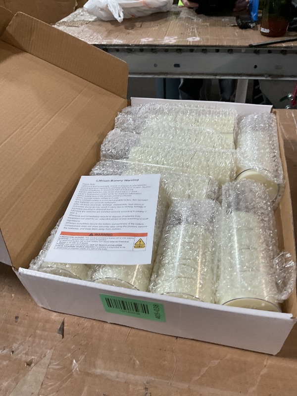 Photo 2 of Raycare Flameless Candle with Remote Timer – 9 Flickering Acrylic Battery Operated LED Pillar Candles with Embedded Star String for Halloween, Home Decor, and as a Gift (Ivory)