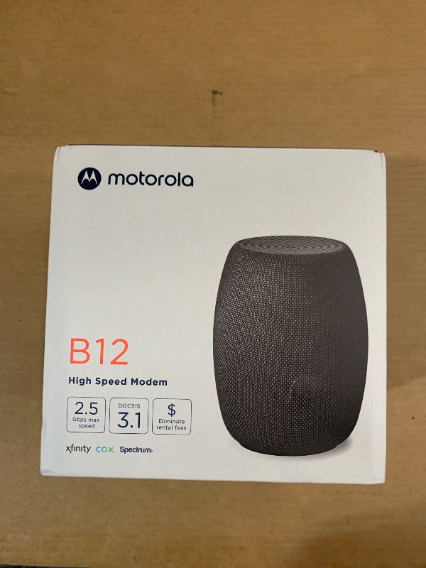 Photo 1 of *** LOCKED *** Motorola B12 - Advanced Compact Cable Modem | Pairs with Any WiFi Router | Supports Comcast Xfinity, Cox, Spectrum | 2500 Mbps Max | DOCSIS 3.1 | 2.5 Gbps Port | Nex Gen MB8611