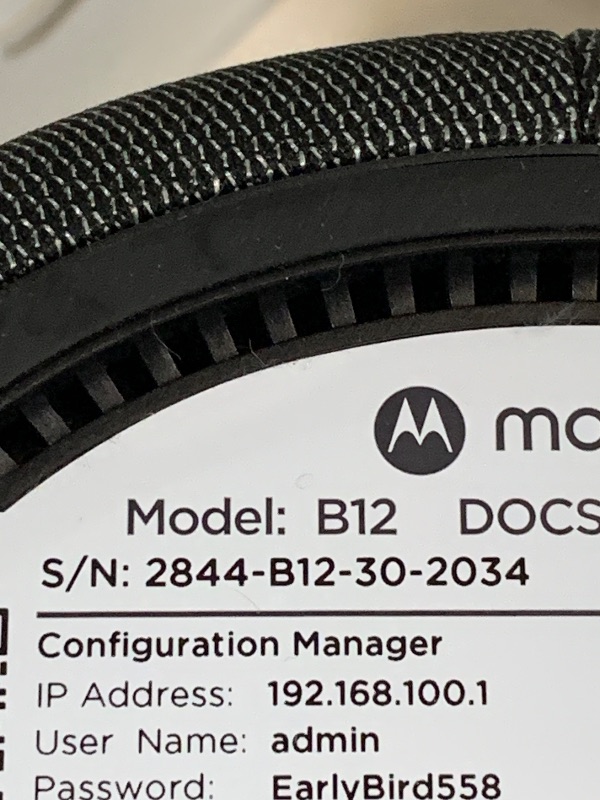 Photo 1 of *** LOCKED *** Motorola B12 - Advanced Compact Cable Modem | Pairs with Any WiFi Router | Supports Comcast Xfinity, Cox, Spectrum | 2500 Mbps Max | DOCSIS 3.1 | 2.5 Gbps Port | Nex Gen MB8611