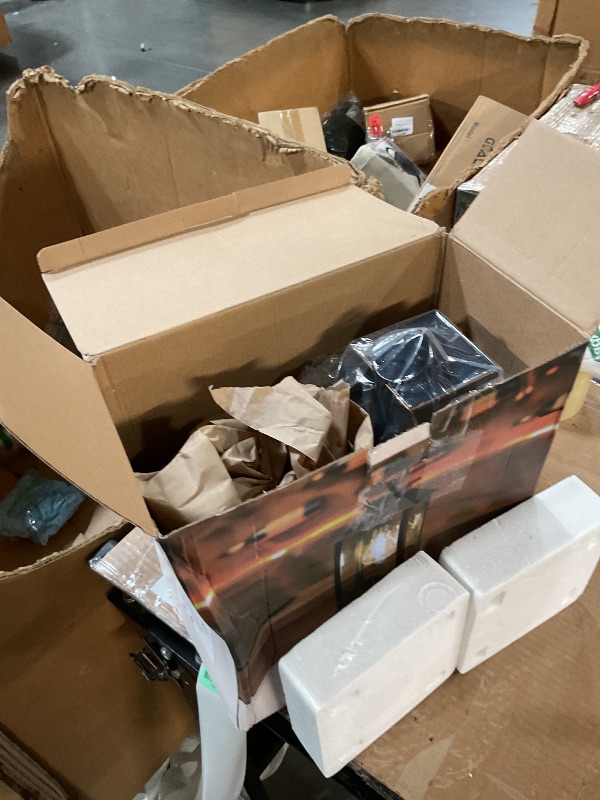 Photo 1 of **SEE NOTES** AYTPU 1 Pack Hanging Solar Lanterns Glass Solar Lights Outdoor Waterproof Upgraded Solar and 2 AA Batteries Powered, for Outside Porch, Patio and Indoor Tables, Mantelpiece