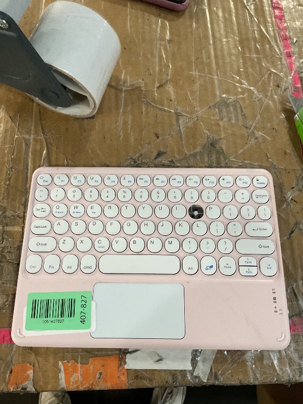 Photo 1 of * missing a key *
KUYHRF Wireless Keyboard with Touchpad, Ultra-Thin Rechargeable Bluetooth Keyboard Mini, 78 Keys, Pink