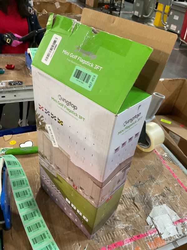 Photo 1 of * only comes with the stands *
* stock, photo for references*
KINGTOP Mini Golf Flagstick for Backyard Practice Putting Green, Golf Pin Flag Hole Cup Set, Striped Flagpole with Black&White Check Flags, Gift Idea, 4-Pack