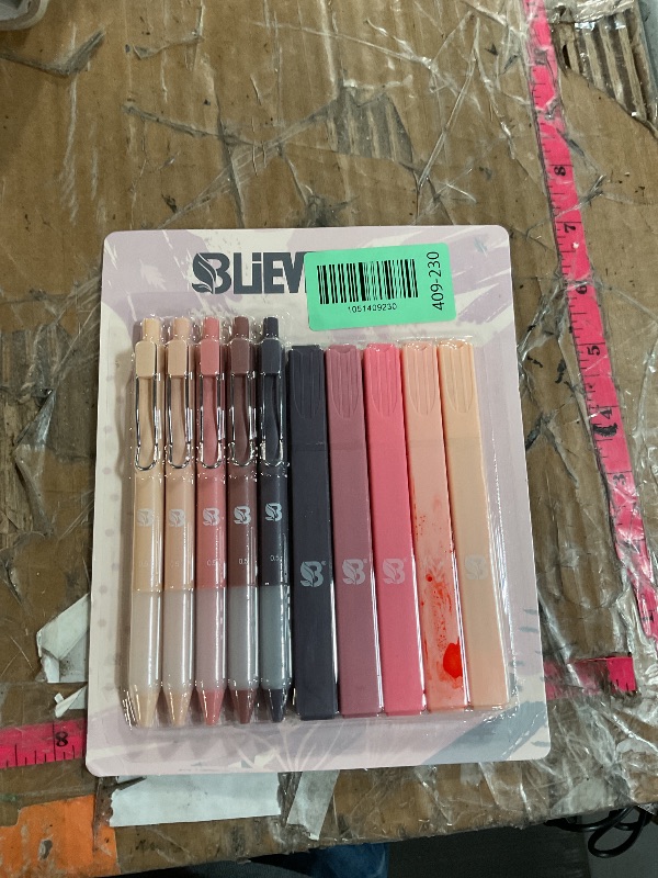 Photo 1 of * one has bled a little bit *
BLIEVE Aesthetic Highlighters and Gel Pens And Soft Tip, No Bleed Dry Fast Easy to Hold, for Bible Journaling Planner Notes School Office Supplies (Morandi)