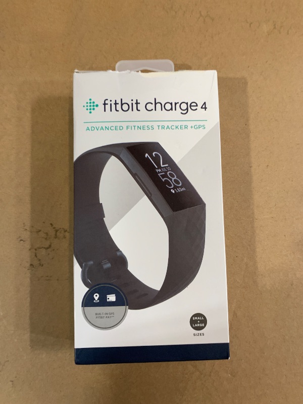 Photo 1 of (used) Fitbit Charge 4 Black Advanced Fitness Tracker