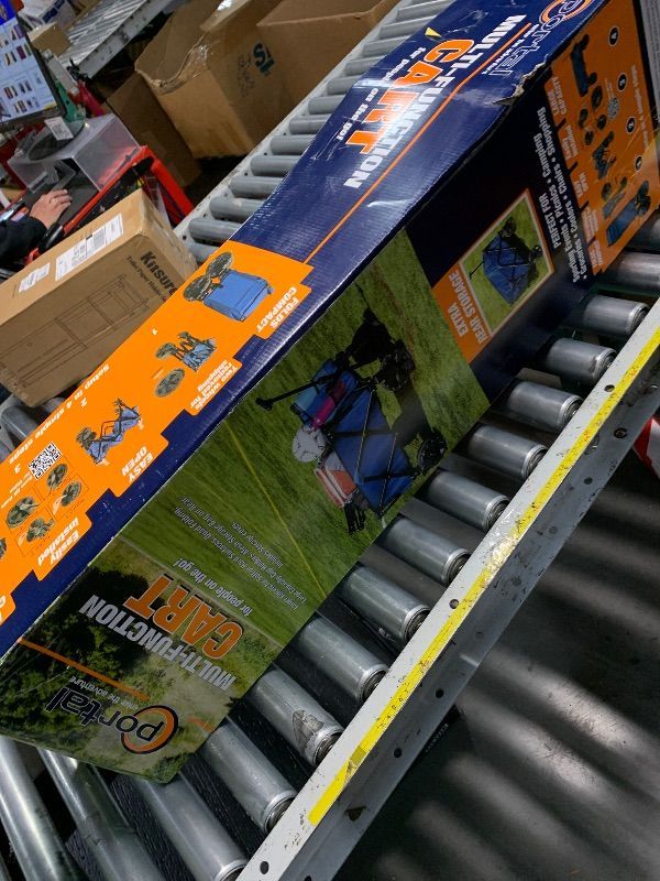 Photo 1 of **PARTS ONLY*** Collapsible Wagon Cart with Universal Wheels, 480LBS Wagons Carts Heavy Duty Collapsible Wagon with Cup Holders, Utility Beach Carts for Camping, Garden, Shopping, Fishing, Sports