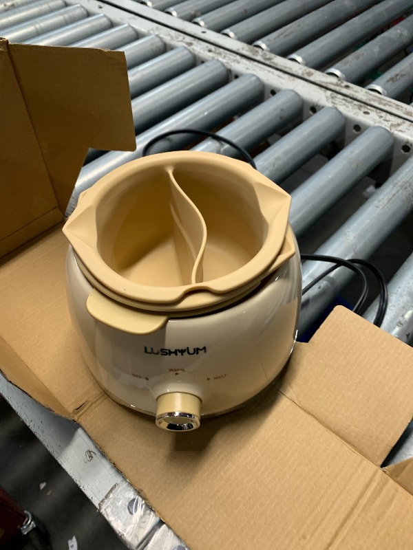 Photo 1 of ***ONLY HAS THE POT***LUSHYUM Chocolate Melting Pot Candy Melts Melter with 2 Insert Pots and Spatula, 4 Cups Capacity Warmer Machine, Ideal Dipping Tool Kitchen Supplies for Making Cake Pop Covered Strawberries Fontain