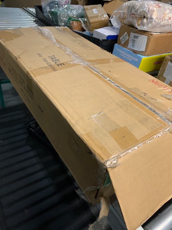 Photo 1 of (used) (missing pieces)Makeup Vanity Desk with Sliding Mirror and Lights, Large Dressing Table with Charging Station, 3 Lighting Modes, 5 Large Drawers